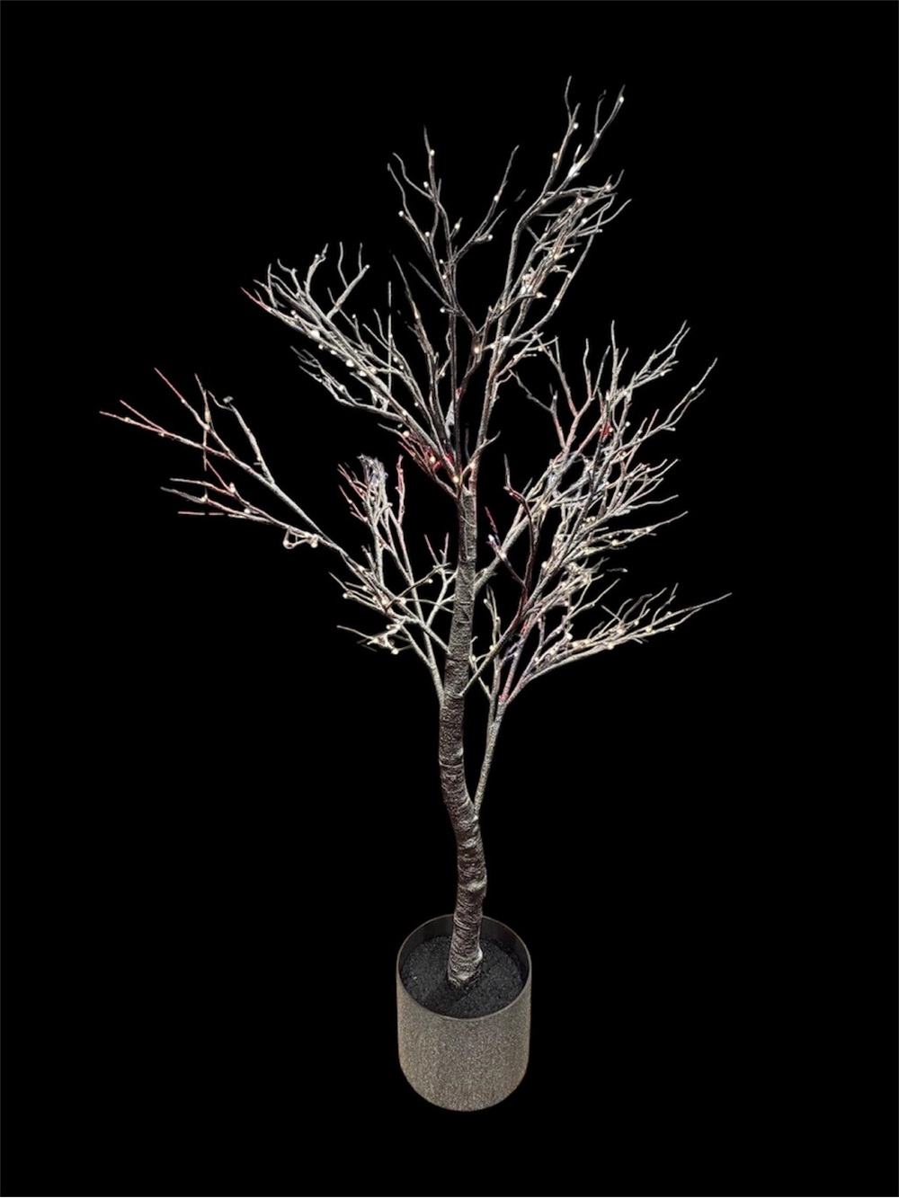 white birch Brown Birch Branch LED Tree with Planter